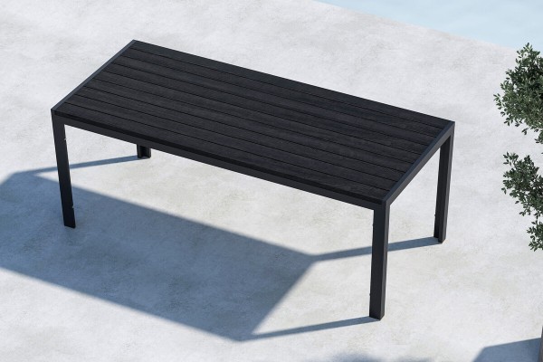 Mirko matbord 205x90 cm svart Venture Home