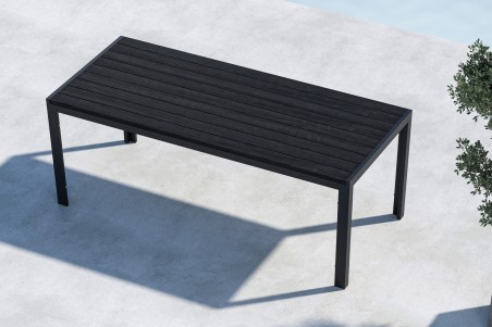 Mirko matbord 205x90 cm svart Venture Home