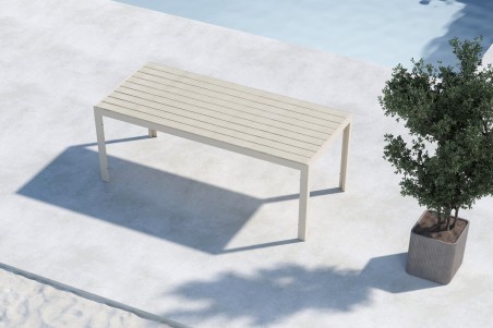 Mirko matbord 205x90 cm beige Venture Home