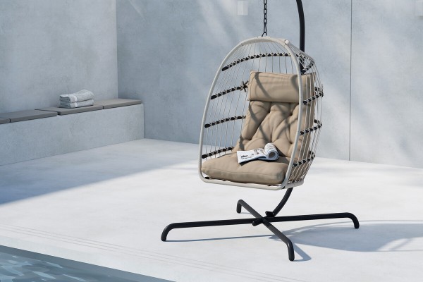Terezza hängstol svart/beige Venture Home