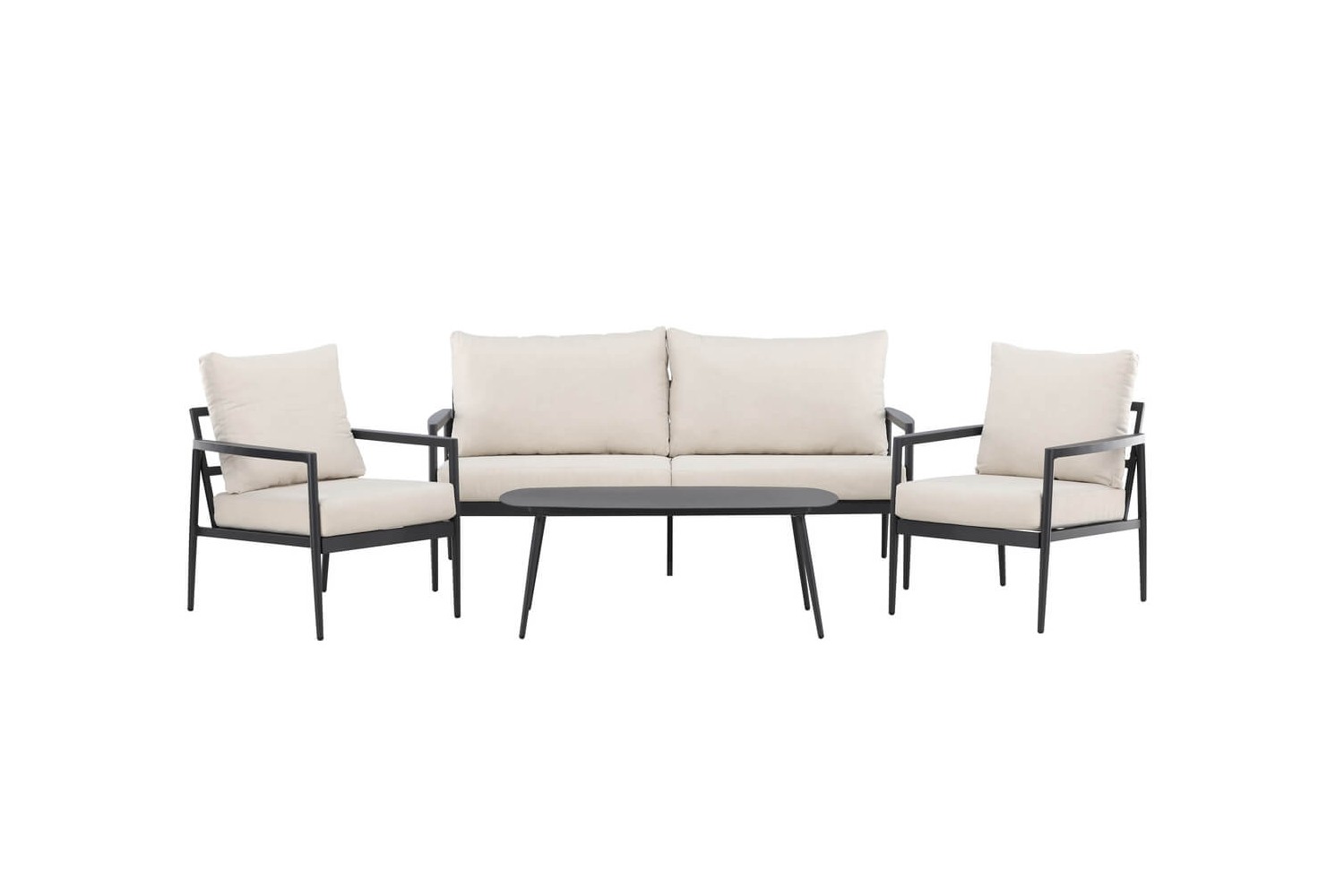 Taromina loungegrupp svart/beige Venture Home