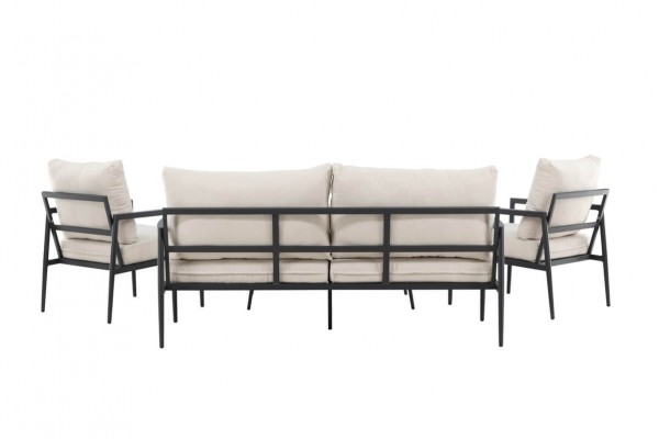 Taromina loungegrupp svart/beige Venture Home