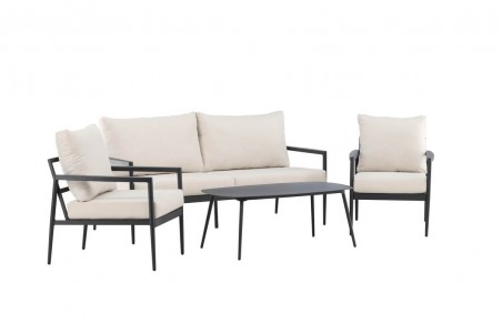 Taromina loungegrupp svart/beige Venture Home