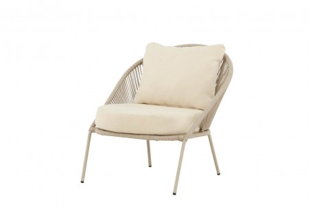 Lindos loungefåtölj beige Venture Home
