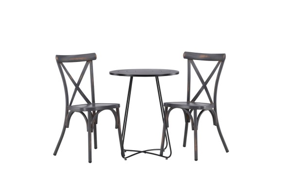 Tablas, Bacong cafégrupp svart/mörkgrå Venture Home