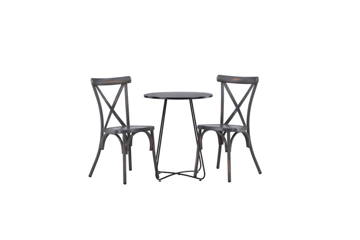 Tablas, Bacong cafégrupp svart/mörkgrå Venture Home Tablas, Bacong cafégrupp svart/mörkgrå Venture Home