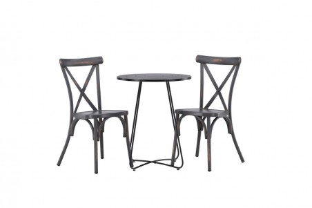 Tablas, Bacong cafégrupp svart/mörkgrå Venture Home
