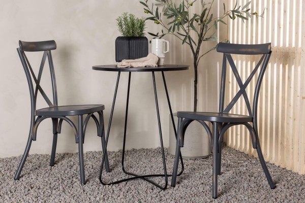 Tablas, Bacong cafégrupp svart/mörkgrå Venture Home