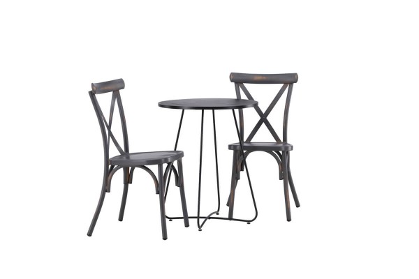 Tablas, Bacong cafégrupp svart/mörkgrå Venture Home