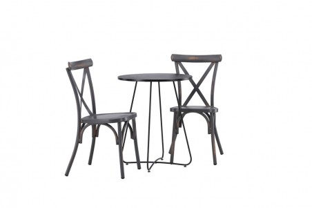 Tablas, Bacong cafégrupp svart/mörkgrå Venture Home