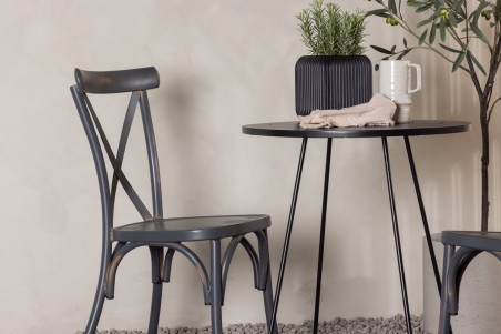Tablas, Bacong cafégrupp svart/mörkgrå Venture Home