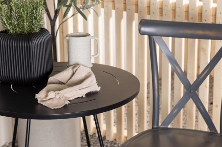 Tablas, Bacong cafégrupp svart/mörkgrå Venture Home
