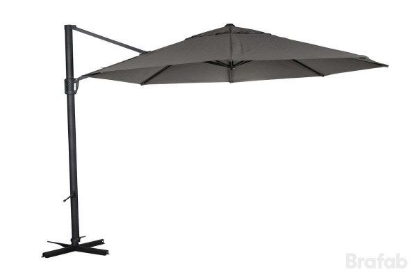 Fiesole parasoll aluminium Ø350 antracit/grå Brafab