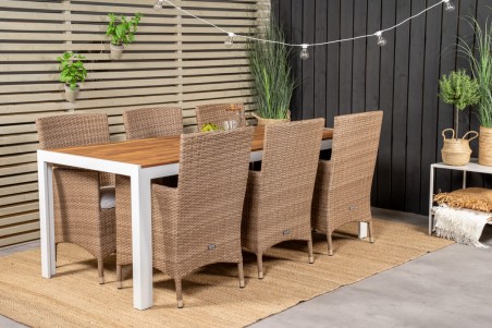 Malin, Bois matgrupp natur/svart Venture Home