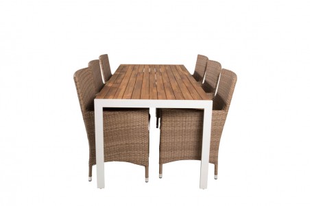 Malin, Bois matgrupp natur/svart Venture Home