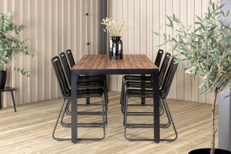 Lindos, Bois matgrupp svart/natur Venture Home