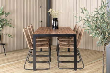 Lindos, Bois matgrupp brun/natur Venture Home