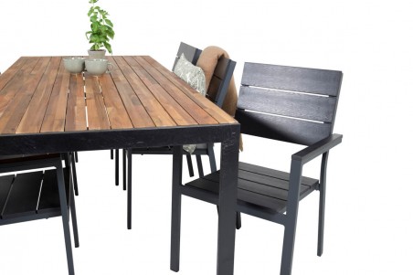 Levels, Bois matgrupp svart/natur Venture Home