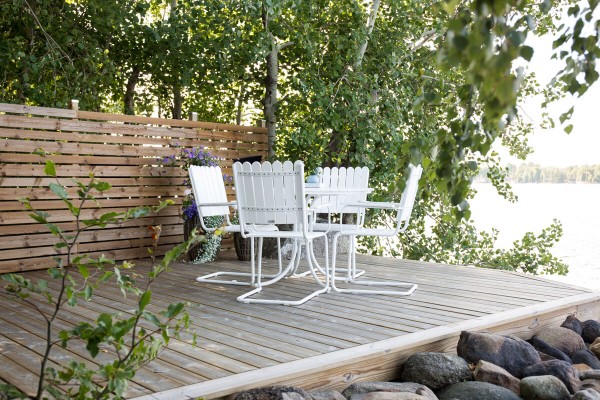 Holmsund rund matgrupp vit Venture Home