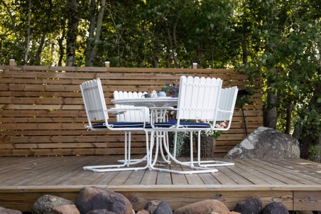 Holmsund rund matgrupp vit Venture Home