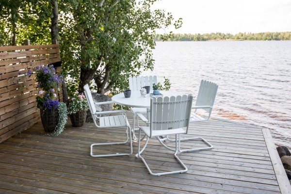 Holmsund rund matgrupp vit Venture Home
