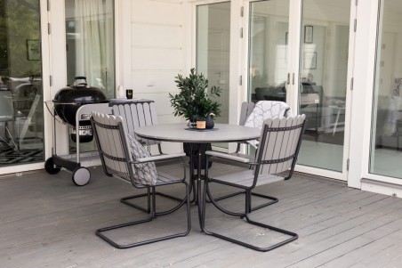 Holmsund rund matgrupp grå Venture Home