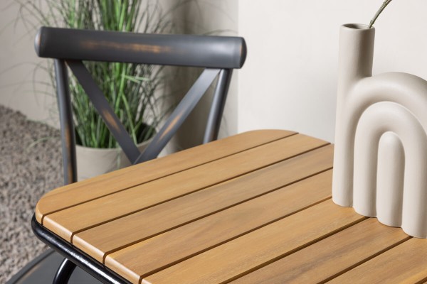 Holmbeck, Tablas cafégrupp mörkgrå/natur Venture Home
