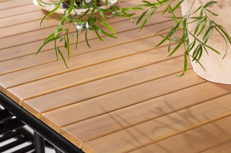 Holmbeck, Peking rektangulär matgrupp natur/svart Venture Home