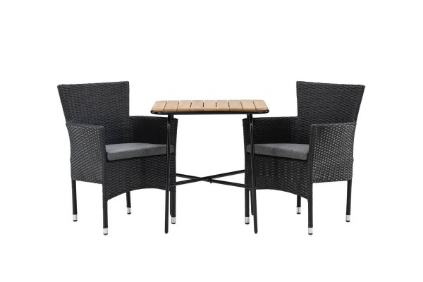 Holmbeck, Malina cafégrupp svart/natur Venture Home