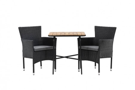 Holmbeck, Malina cafégrupp svart/natur Venture Home