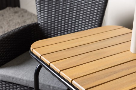 Holmbeck, Malina cafégrupp svart/natur Venture Home