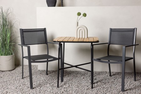Holmbeck, Copacabana cafégrupp svart/natur Venture Home