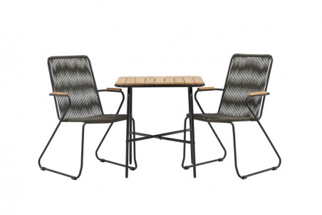 Holmbeck, Bois cafégrupp natur/mörkgrå Venture Home