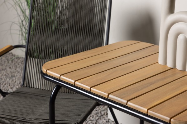 Holmbeck, Bois cafégrupp natur/mörkgrå Venture Home