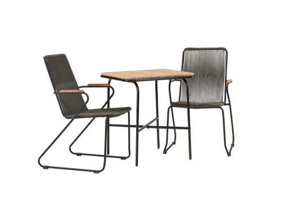 Holmbeck, Bois cafégrupp natur/mörkgrå Venture Home