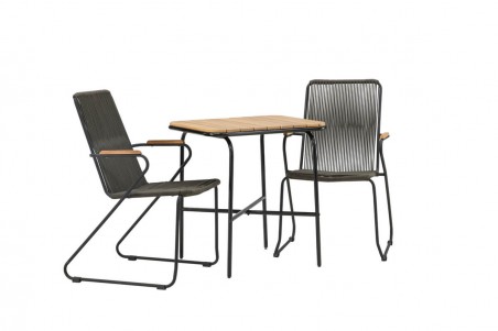 Holmbeck, Bois cafégrupp natur/mörkgrå Venture Home