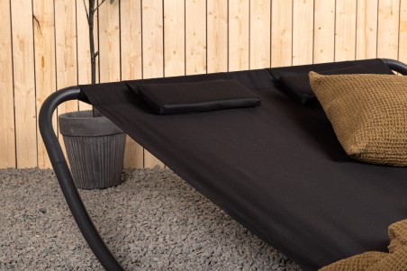 Gordo solsäng svart Venture Home
