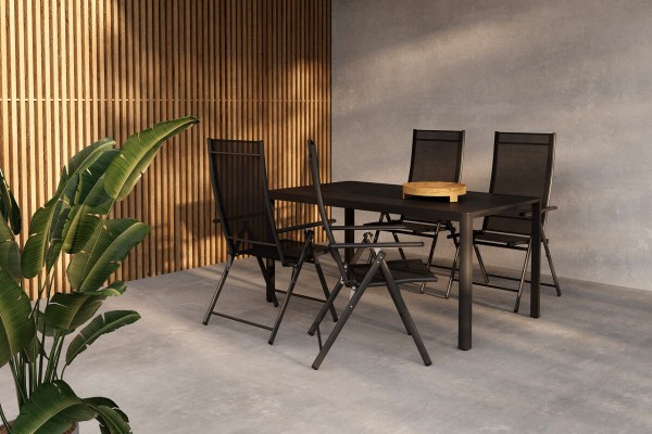 Giardini & Levanzo matgrupp 150x85 cm svart Venture Home