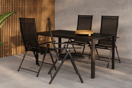 Giardini & Levanzo matgrupp 150x85 cm svart Venture Home