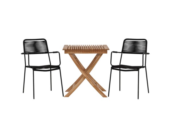 Ghana, Lindos cafégrupp 70x70 cm natur/svart Venture Home