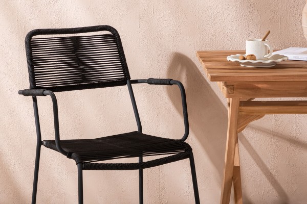 Ghana, Lindos cafégrupp 70x70 cm natur/svart Venture Home