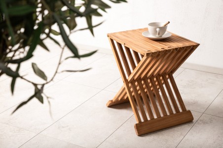 Ghana sidobord 40x40 cm natur Venture Home