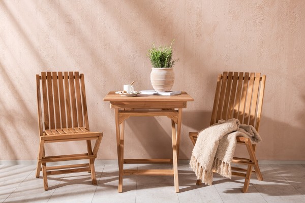 Ghana cafégrupp 70x70 cm natur Venture Home