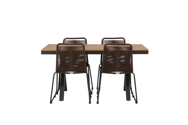 Garcia, Lindos matgrupp 150x90 cm brun/natur Venture Home