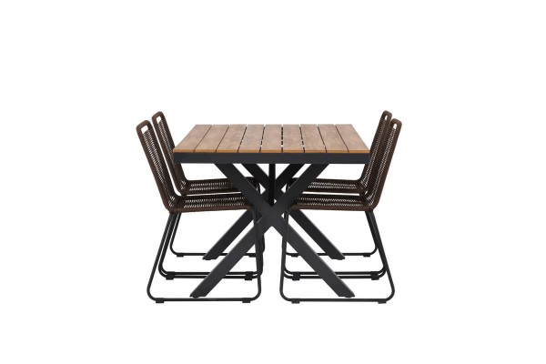 Garcia, Lindos matgrupp 150x90 cm brun/natur Venture Home