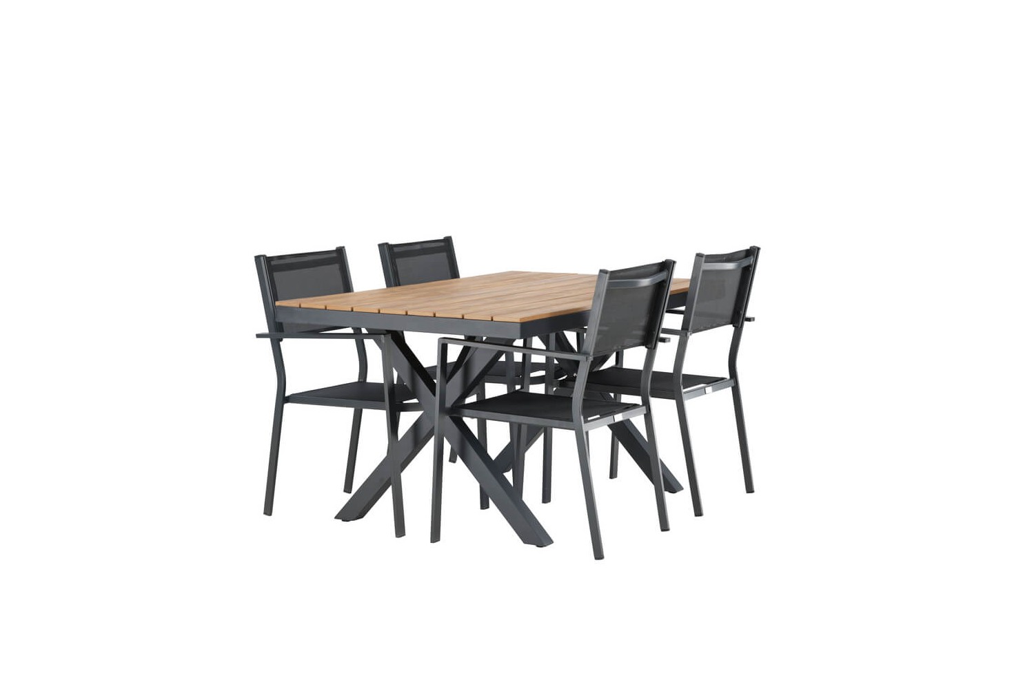 Garcia, Copacabana matgrupp 150x90 cm svart/natur Venture Home Garcia, Copacabana matgrupp 150x90 cm svart/natur Venture Home