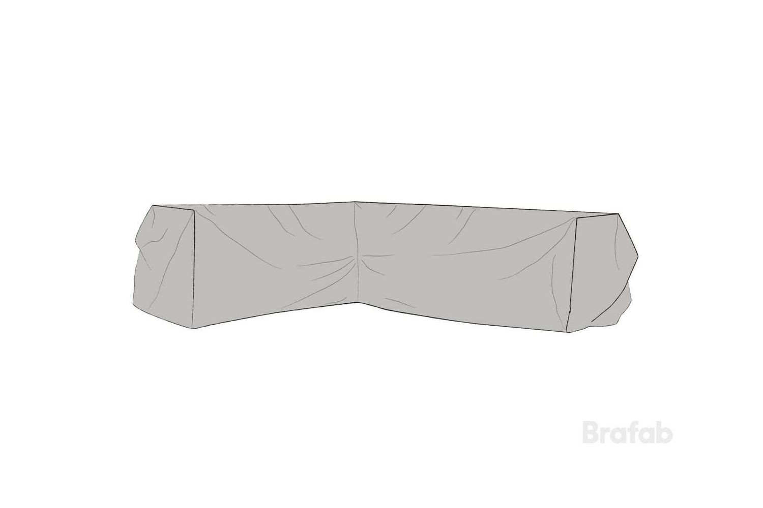 Leone möbelskydd hörnsoffa H290/V220x75x65 grått Brafab Leone möbelskydd hörnsoffa H290/V220x75x65 grått Brafab