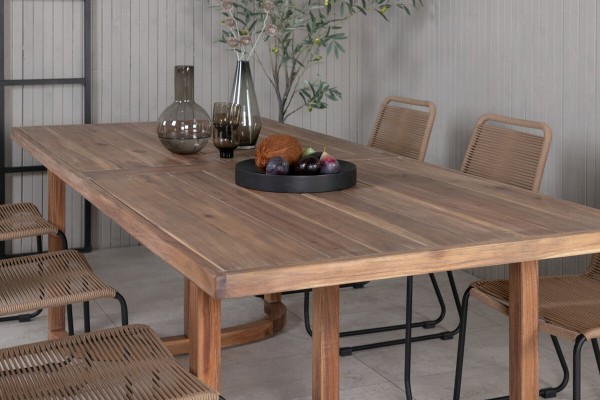 Erica, Lindos rektangulär matgrupp brun Venture Home