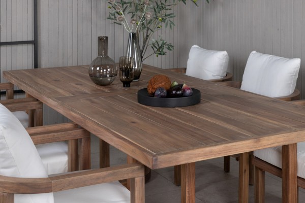 Erica rektangulär matgrupp brun Venture Home