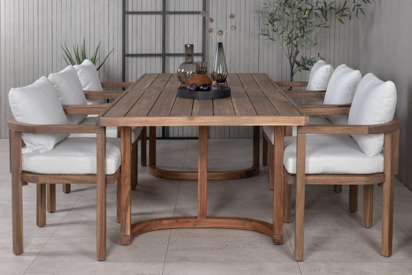 Erica rektangulär matgrupp brun Venture Home